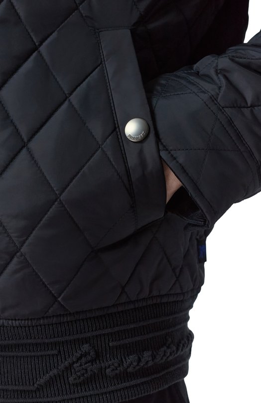 Утепленный бомбер Burberry 8110187 Чёрный  8110187 Фото 5