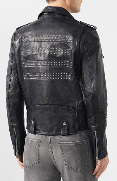 Кожаная куртка DIESEL, арт. 00SMA6/0AAUF, фото 4