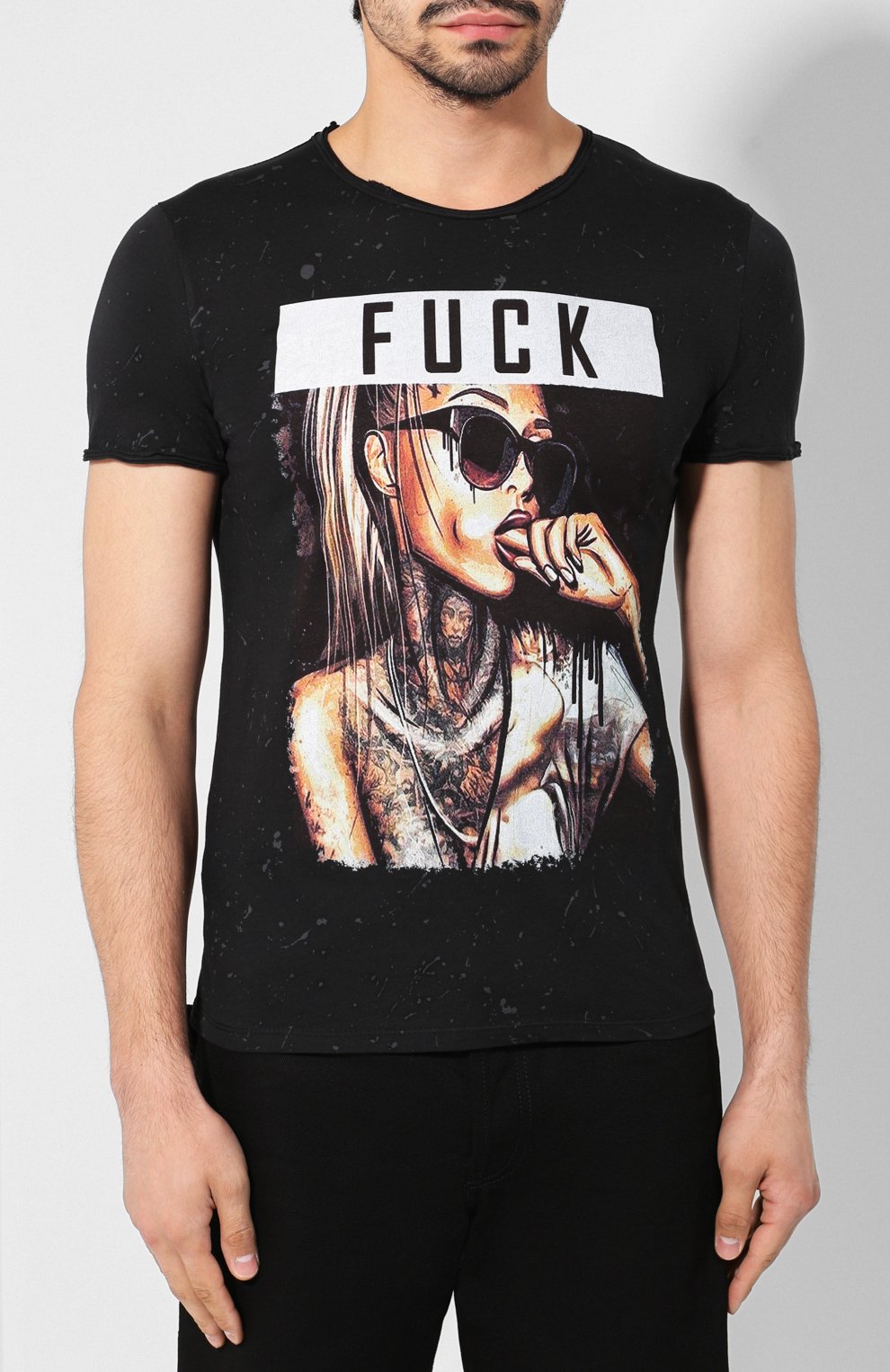 Хлопковая футболка BISIBIGLIO, арт. DIT0 FUCK/MAC, фото 3