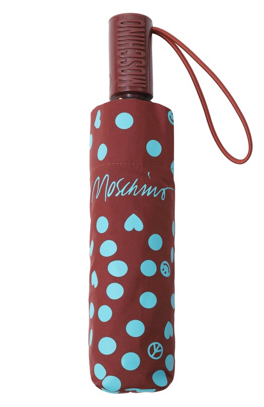 Складной зонт Moschino 8939-0PENCL0SE Бордовый  8939-0PENCL0SE Фото 4