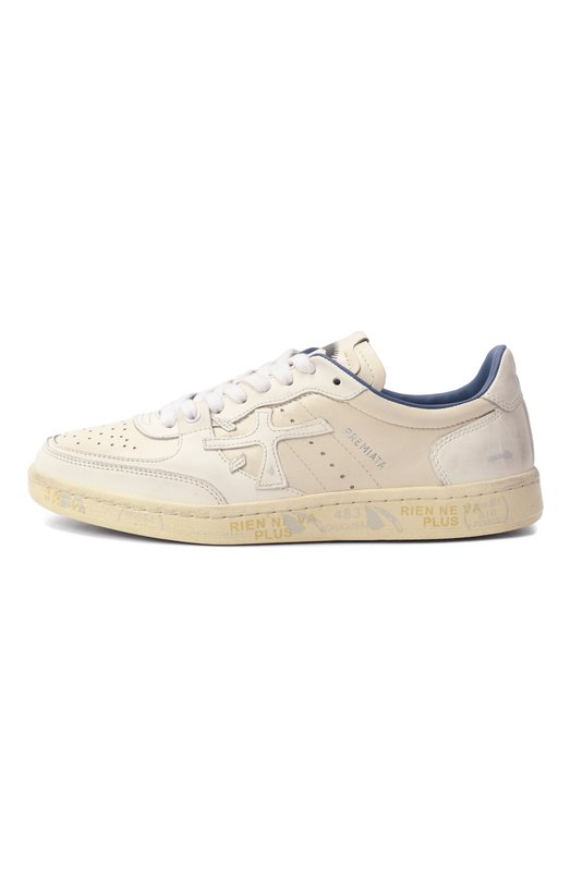 Кожаные кеды Bskt Clay-D Premiata BSKTCLAD/VAR 7315_BSKT CLAY-D/7515 Бежевый  BSKTCLAD/VAR 7315_BSKT CLAY-D/7515 Фото 4
