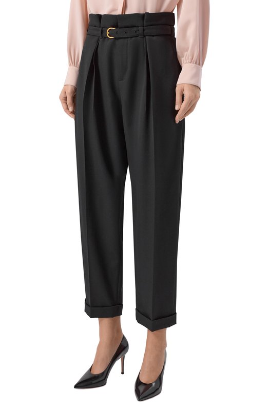 Шерстяные брюки Chloé CH26SPA22067 Чёрный  CH26SPA22067 Фото 3