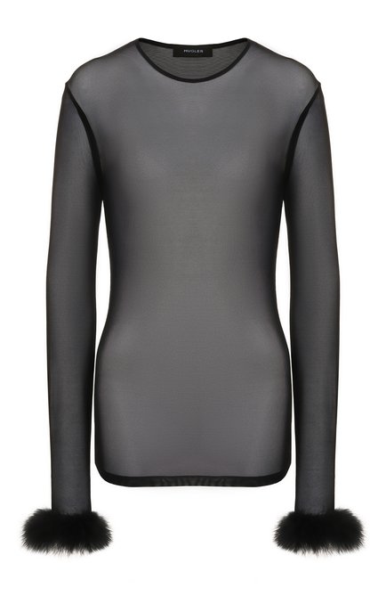 Женский топ с отделкой перьями MUGLER, арт. 25F3T00829595