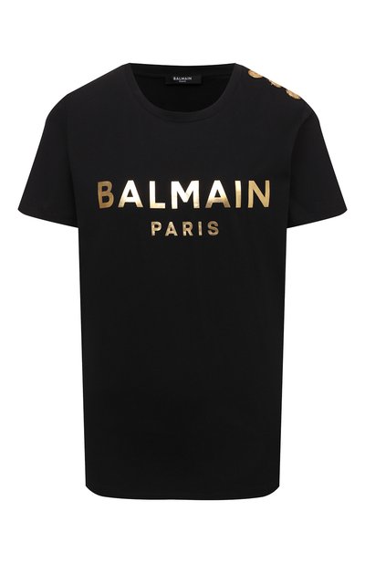Женская хлопковая футболка BALMAIN, арт. XF1EF005/BB28