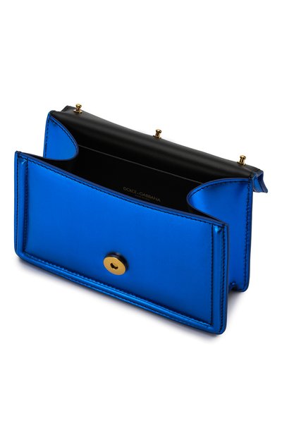 Сумка devotion small DOLCE & GABBANA синего цвета по цене 232000 руб., арт. BB6711/A1016, фото 4 Сумка devotion small DOLCE & GABBANA, арт. BB6711/A1016, фото 4