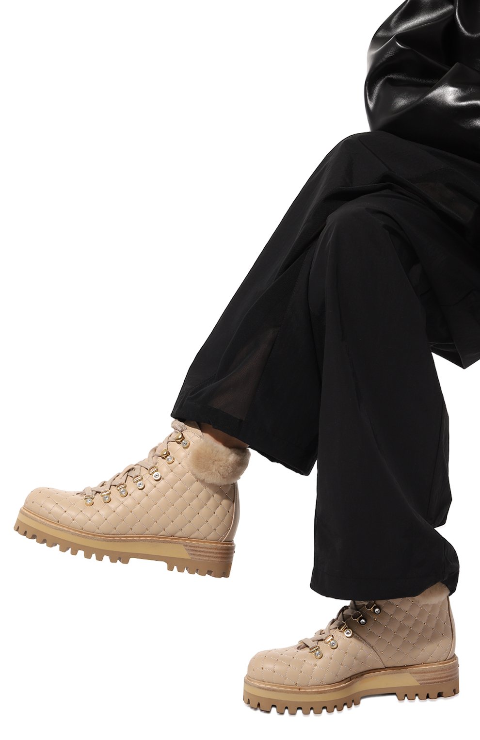 Кожаные ботинки LE SILLA, арт. 7572A040M1FLCHI, фото 3