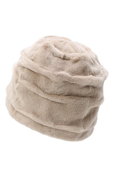 Шапка из меха норки VICTORIA KUSENKOVA светло-бежевого цвета по цене 41360 руб., арт. 81810011334, фото 2 Шапка из меха норки VICTORIA KUSENKOVA, арт. 81810011334, фото 2