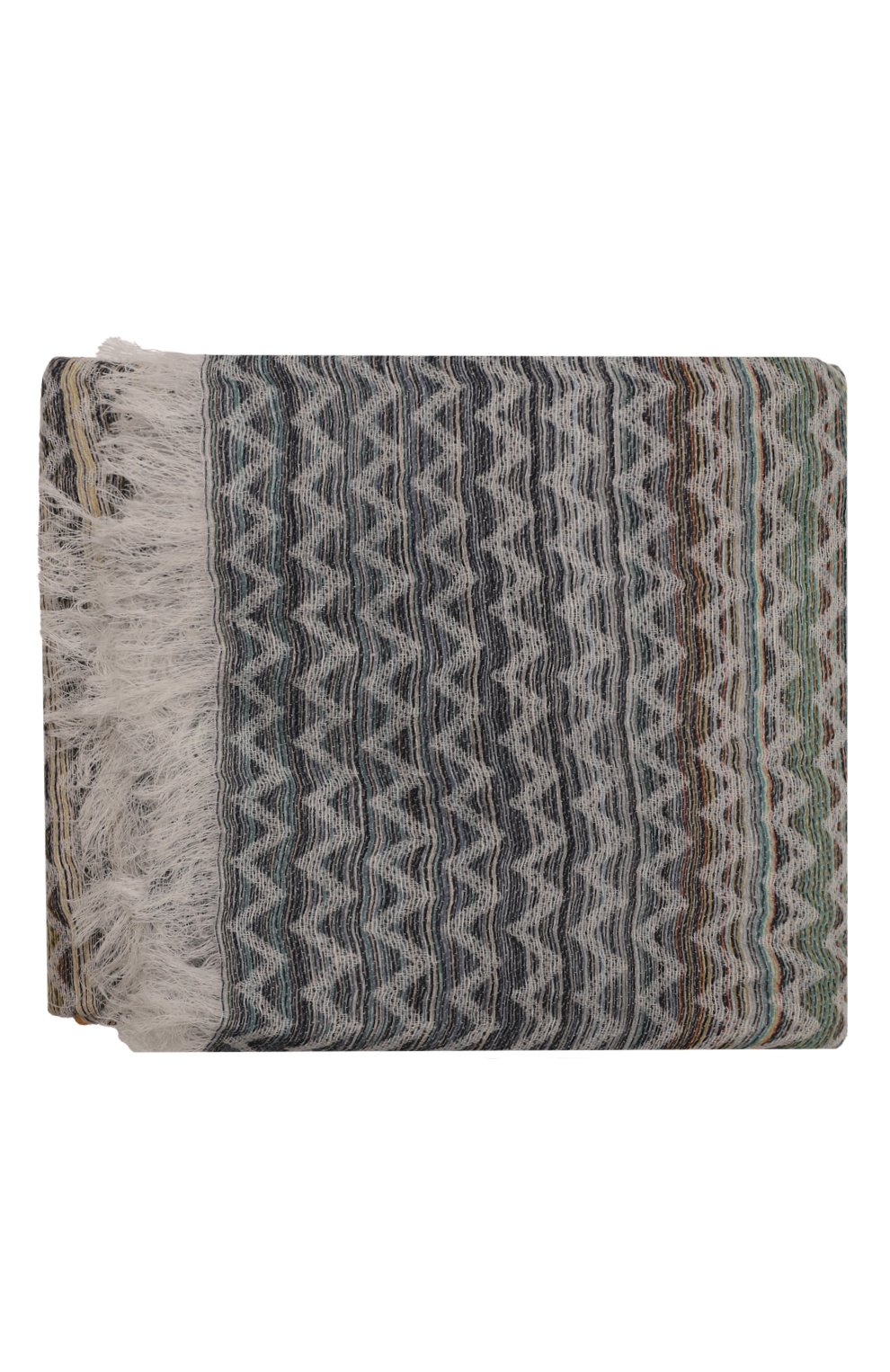 Плед изо льна и хлопка MISSONIHOME разноцветного цвета по цене 37800 руб., арт. 1S3PL90001/100, фото 3 Плед изо льна и хлопка MISSONIHOME, арт. 1S3PL90001/100, фото 3