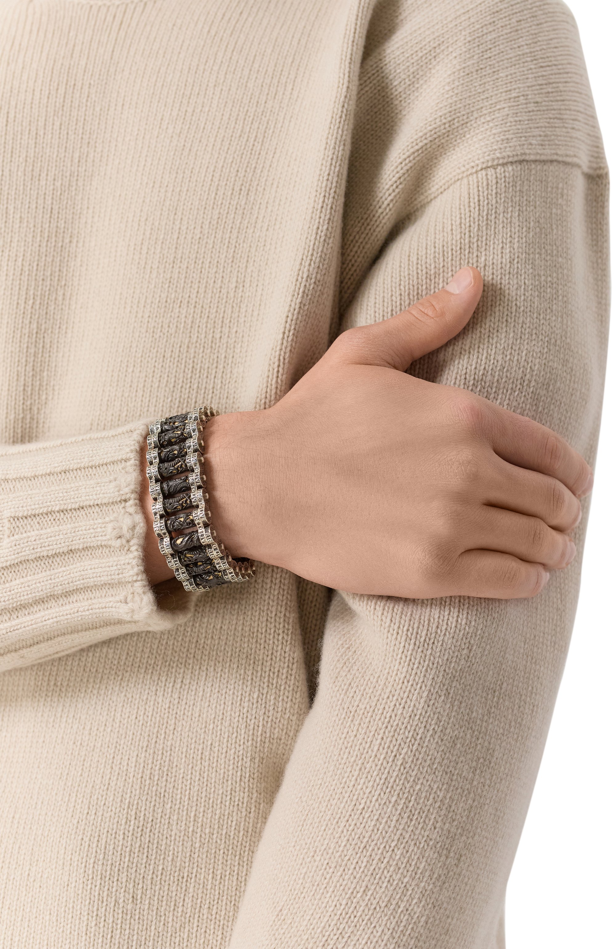 Браслет ездить, чтобы жить GL JEWELRY черного цвета по цене 207020 руб., арт. PB420, фото 2 Браслет ездить, чтобы жить GL JEWELRY, арт. PB420, фото 2