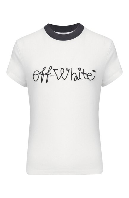Женская хлопковая футболка OFF-WHITE, арт. 0WAA112F25JER001