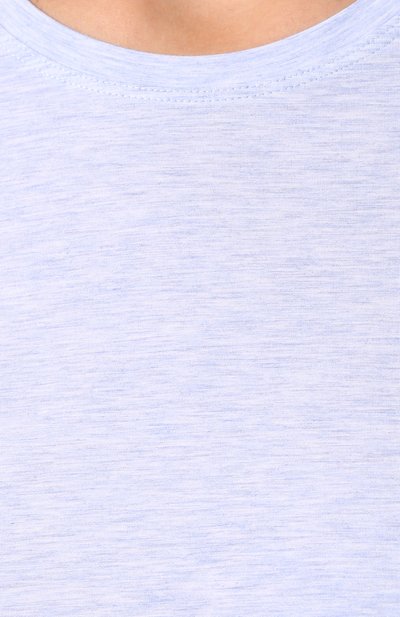 Футболка из вискозы DEREK ROSE голубого цвета по цене 12900 руб., арт. 1225-ETHA001, фото 5 Футболка из вискозы DEREK ROSE, арт. 1225-ETHA001, фото 5