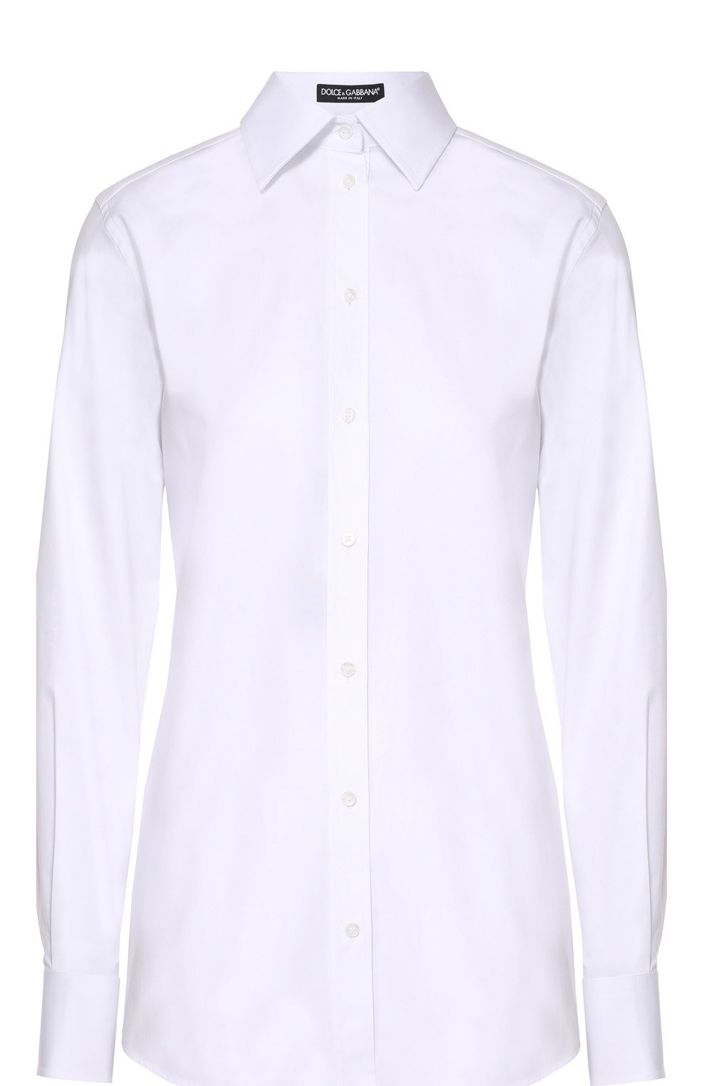 Хлопковая приталенная блуза DOLCE & GABBANA, арт. 0102/F5H03T/FUEAJ, фото 1
