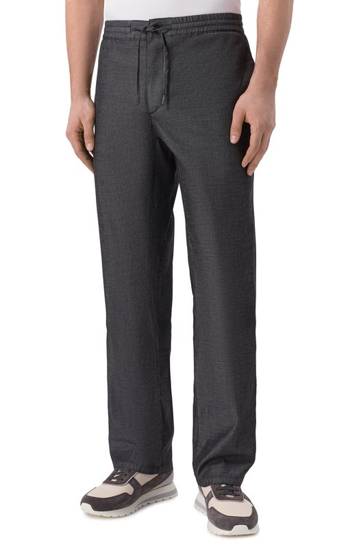 Брюки из хлопка и лиоцелла MVST M26.CSM.T406/TS0BK Серый  M26.CSM.T406/TS0BK Фото 3