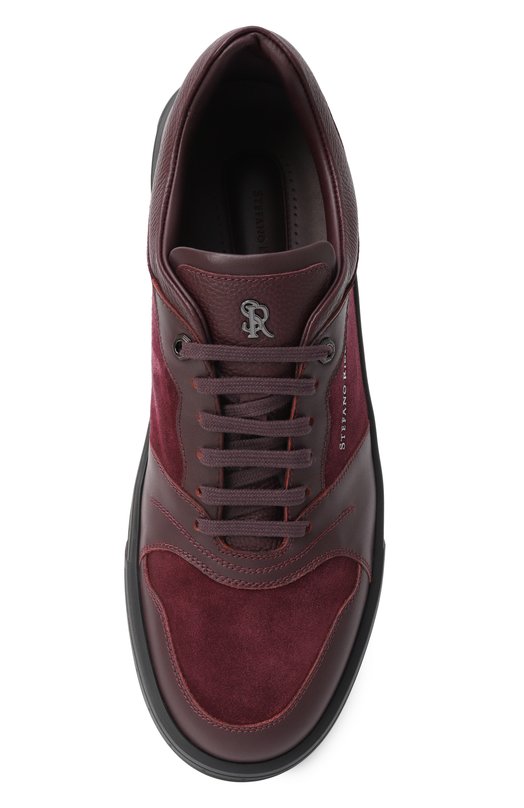 Кожаные кеды Stefano Ricci UV23_G5265/WYSDPM Бордовый  UV23_G5265/WYSDPM Фото 6