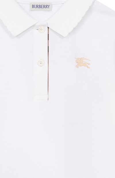 Хлопковое поло BURBERRY, арт. 8117426, фото 3