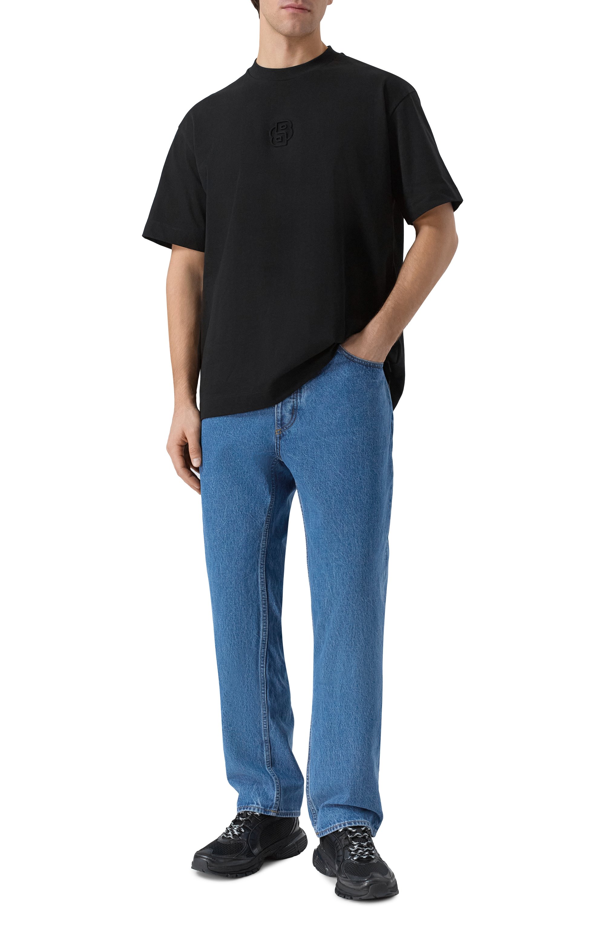 Хлопковая футболка BOSS, арт. 50555106, фото 2