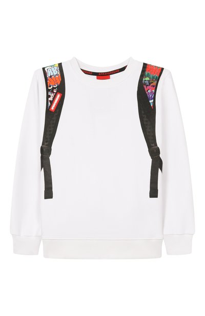 Хлопковый свитшот SPRAYGROUND, арт. SPY1403PLUS/SPRAYGR0UND WRITERS BACKPACK IN THE WH