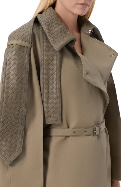 Тренч из хлопка и шелка BOTTEGA VENETA, арт. 852394/V6CM0, фото 5