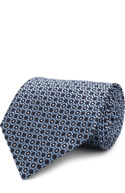 Мужской шелковый галстук с узором ZEGNA, арт. Z3W06/1XW