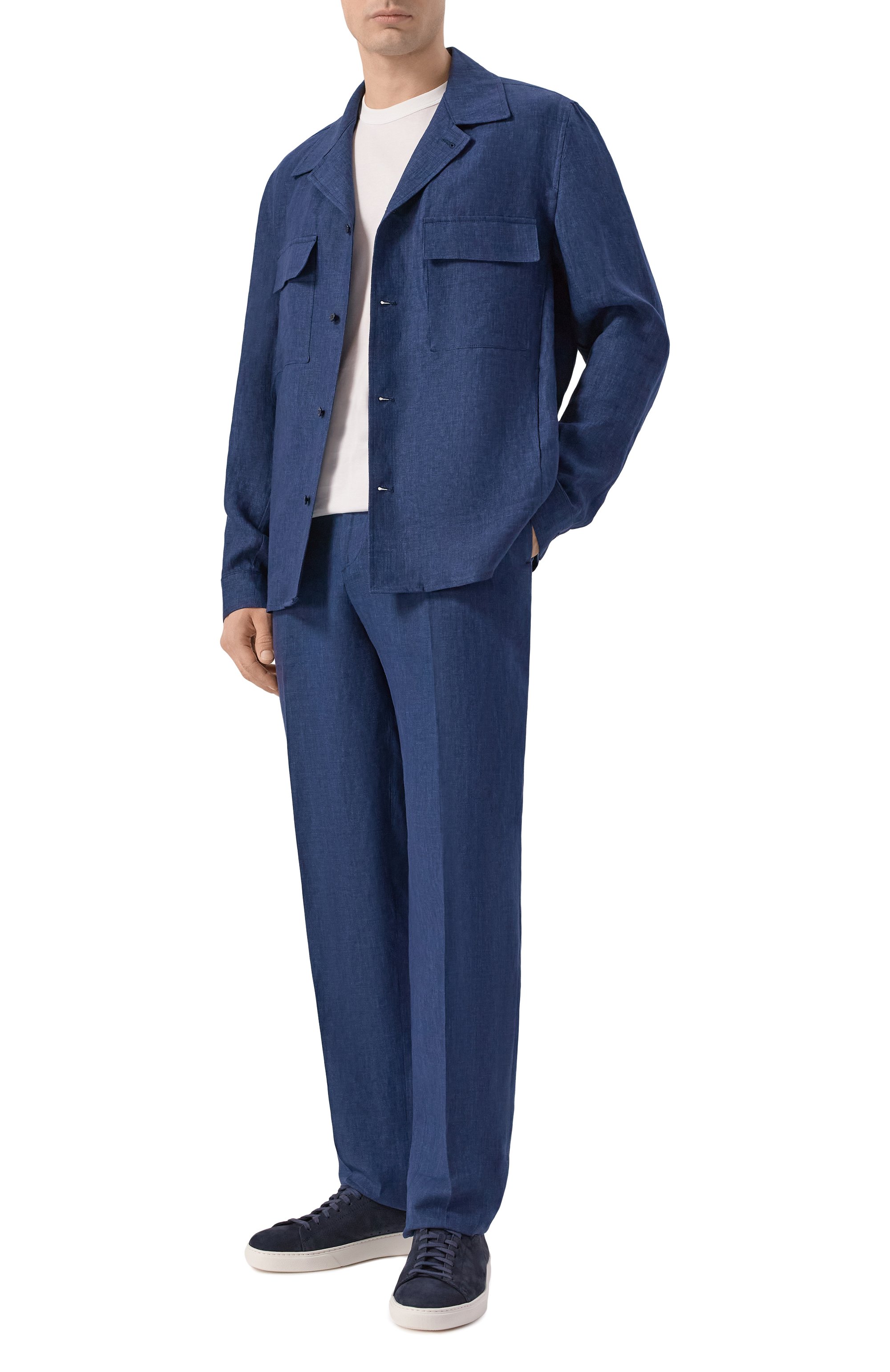 Льняная рубашка ANDREA CAMPAGNA, арт. J0HNAC/300118, фото 2