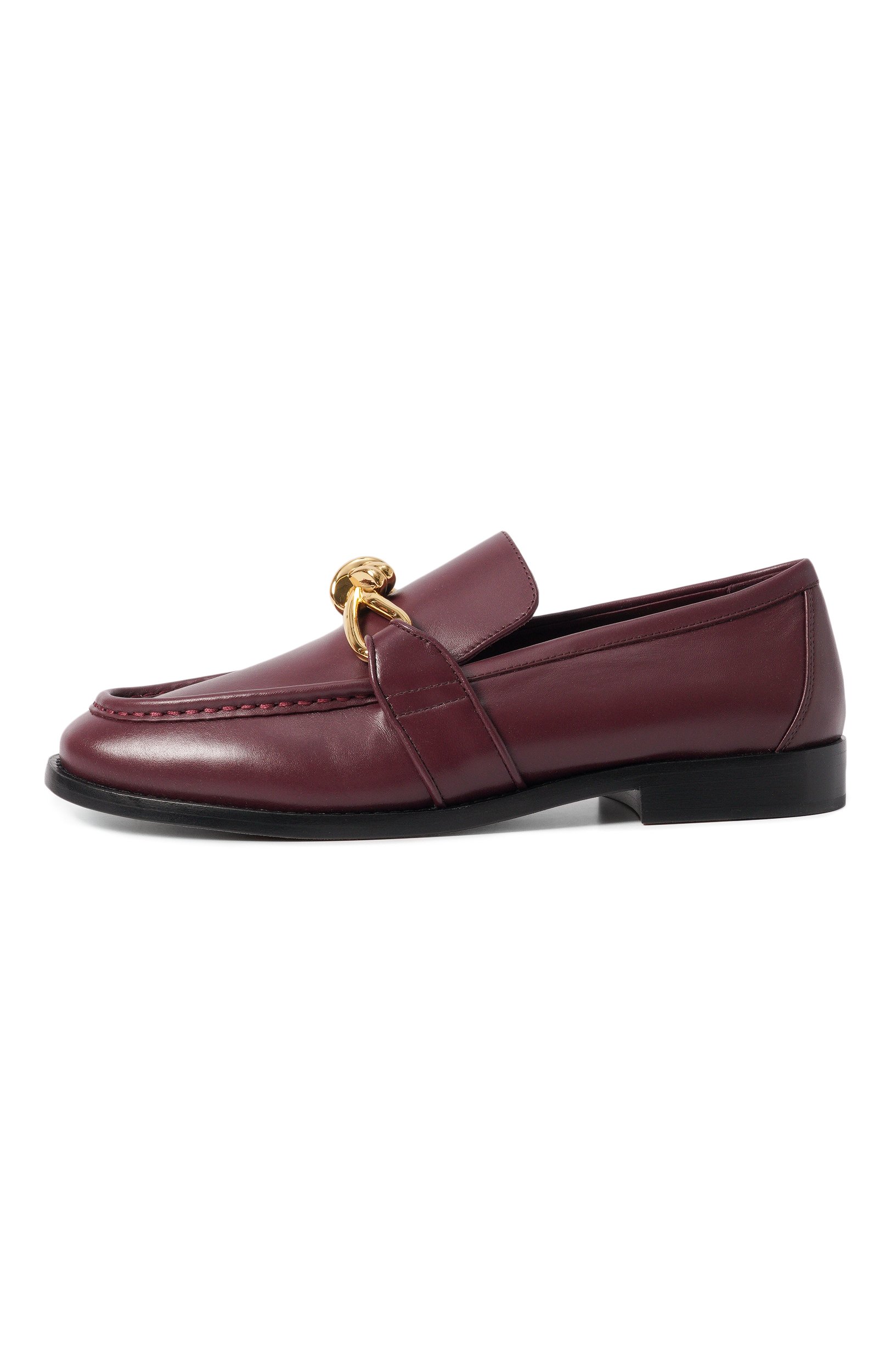 Кожаные лоферы astaire BOTTEGA VENETA бордового цвета по цене 131000 руб., арт. 796697/V5DZ0, фото 4 Кожаные лоферы astaire BOTTEGA VENETA, арт. 796697/V5DZ0, фото 4