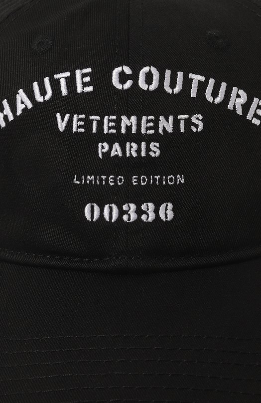 фото Хлопковая бейсболка vetements