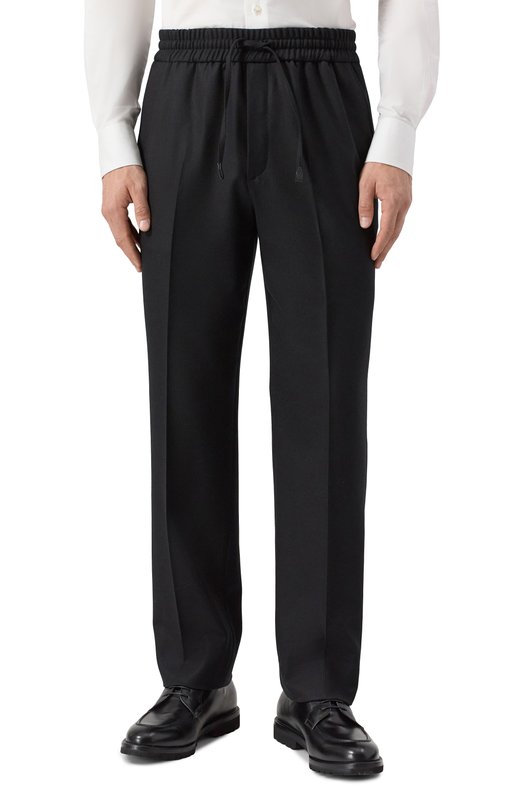 Шерстяные брюки Brioni RP2Z0L/0AA0C Чёрный  RP2Z0L/0AA0C Фото 3