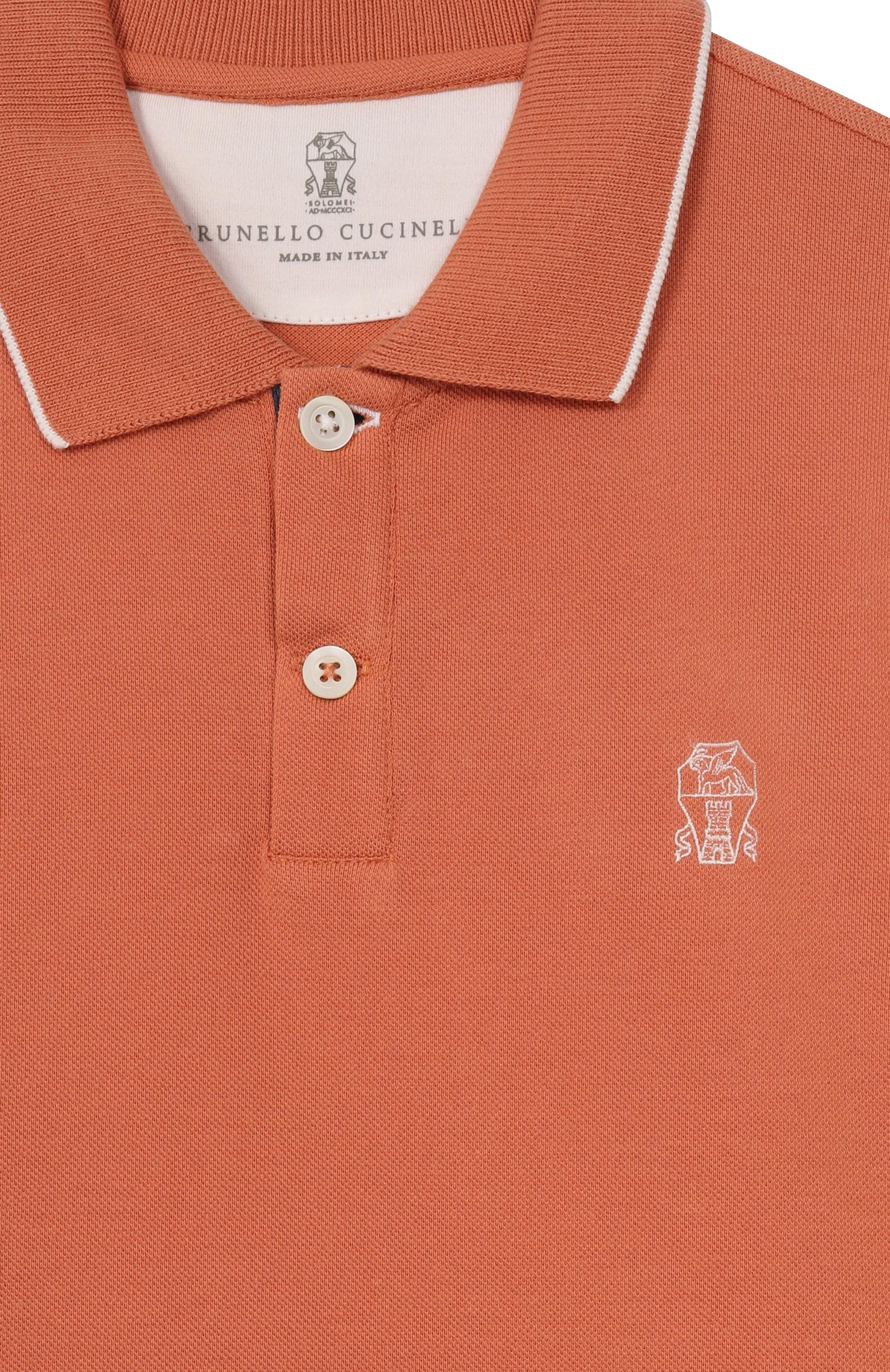 Хлопковое поло BRUNELLO CUCINELLI, арт. BE854T315A, фото 3