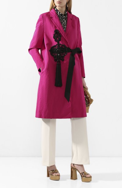 Пальто DRIES VAN NOTEN фуксия цвета по цене 167000 руб., арт. 201-10261-9355, фото 2 Пальто DRIES VAN NOTEN, арт. 201-10261-9355, фото 2
