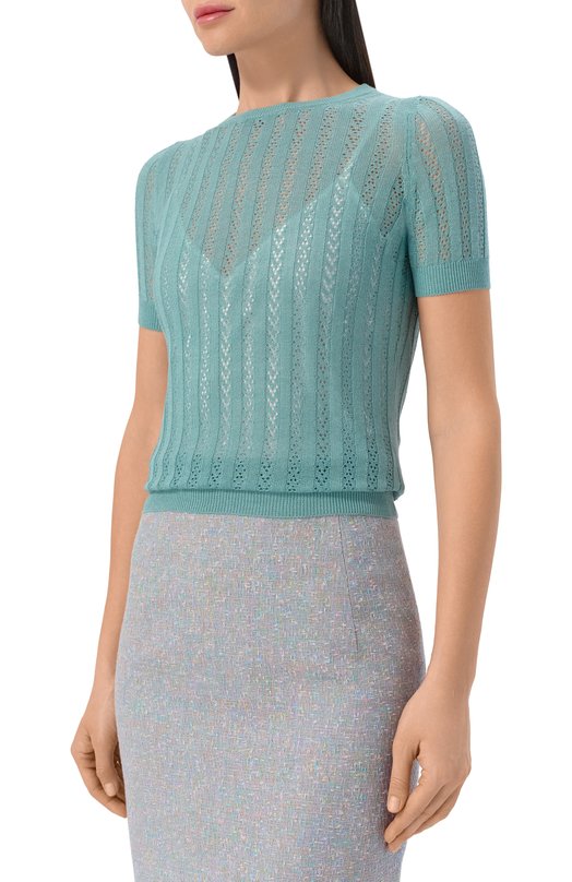 Пуловер из шелка и хлопка MVST M26.CSW.K431/G0NG Зелёный  M26.CSW.K431/G0NG Фото 3