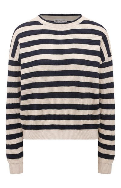 Женский хлопковый пуловер BRUNELLO CUCINELLI, арт. M1919B1331