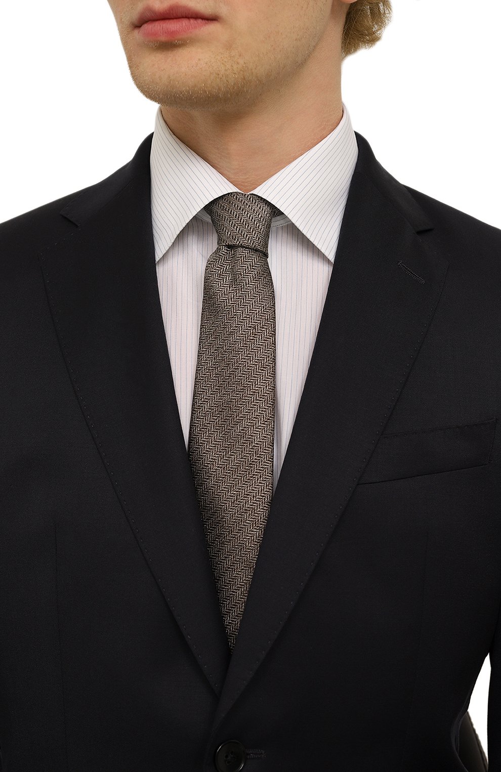 Галстук из хлопка и шелка VAN LAACK, арт. LER0Y/K04117, фото 2