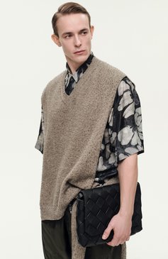 Мужская сумка diago large BOTTEGA VENETA черного цвета, арт. 815796/V4FV1 | Фото 8 (Ремень/цепочка: На ремешке; Материал: Натуральная кожа; Драгоценные камни: Проставлено; Размер: medium; Материал сплава: Проставлено)