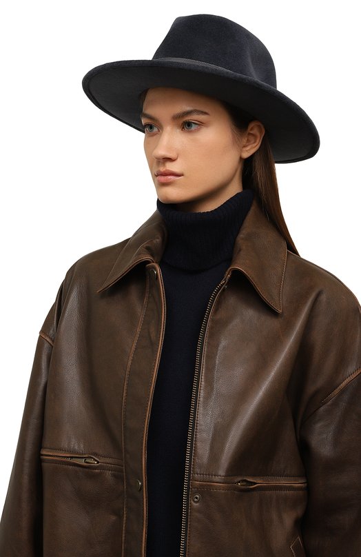 Шляпа Fedora из велюра Fetish SF24S Синий  SF24S Фото 2