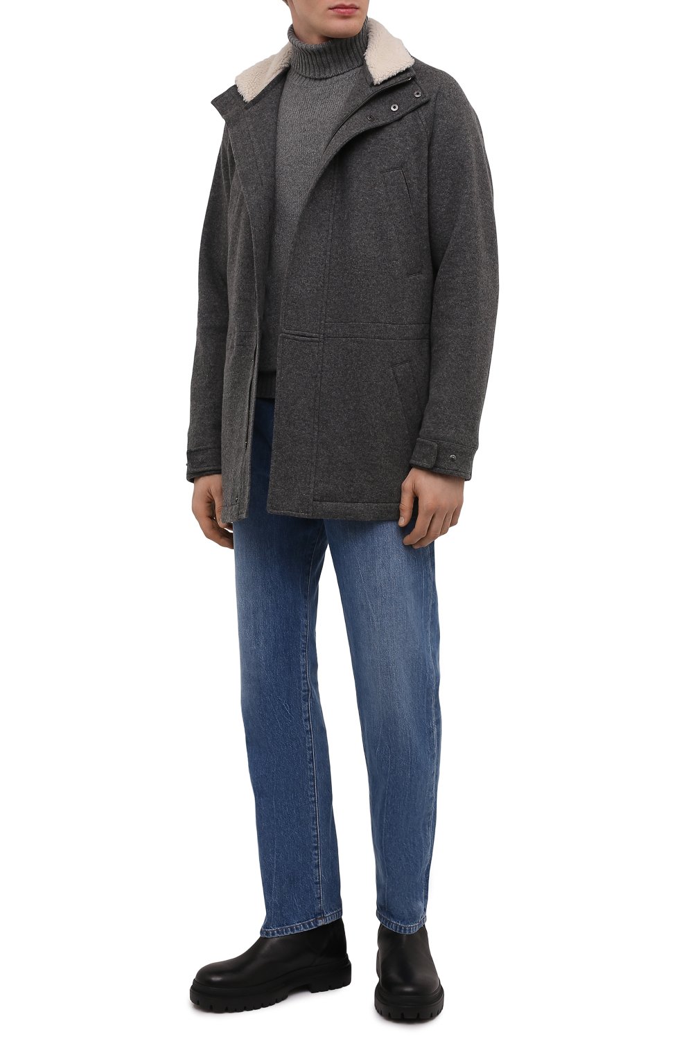 Кашемировая куртка с меховой отделкой LORO PIANA, арт. FAL9494, фото 2