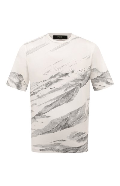 Мужская хлопковая футболка ZILLI, арт. TSR02AM0100VLM000
