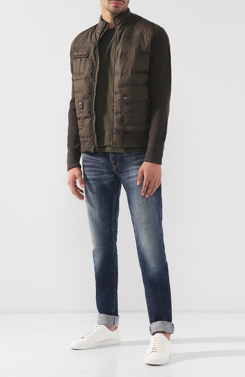 Стеганый бомбер на молнии с воротником-стойкой RALPH LAUREN, арт. 790714512, фото 2