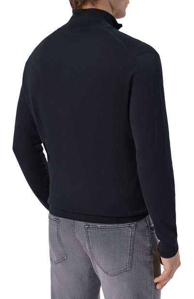 Хлопковый джемпер ANDREA CAMPAGNA черного цвета по цене 41600 руб., арт. M5426-8062, фото 4 Хлопковый джемпер ANDREA CAMPAGNA, арт. M5426-8062, фото 4