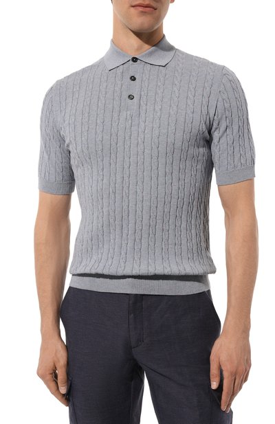 Хлопковое поло ANDREA CAMPAGNA, арт. P24-M7109, фото 3