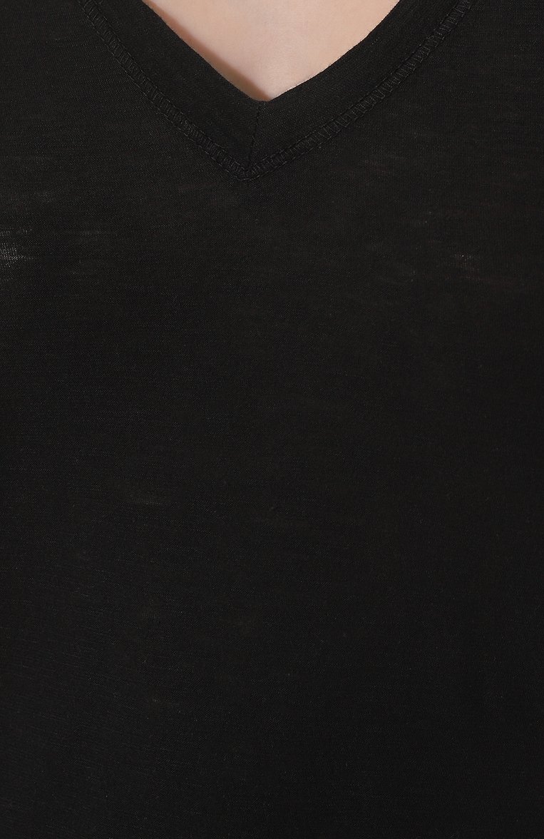 Женская хлопковая футболка JAMES PERSE черного цвета, арт. WUA3695 | Фото 5 (Материал внутренний: Не назначено; Рукава: Короткие; Длина (для топов): Стандартные; Региональные ограничения белый список (Axapta Mercury): RU; Материал сплава: Проставлено; Материал внешний: Хлопок; Женское Кросс-КТ: Футболка-одежда; Драгоценные камни: Проставлено; Стили: Минимализм, Кэжуэл; Статус проверки: Проверена категория)