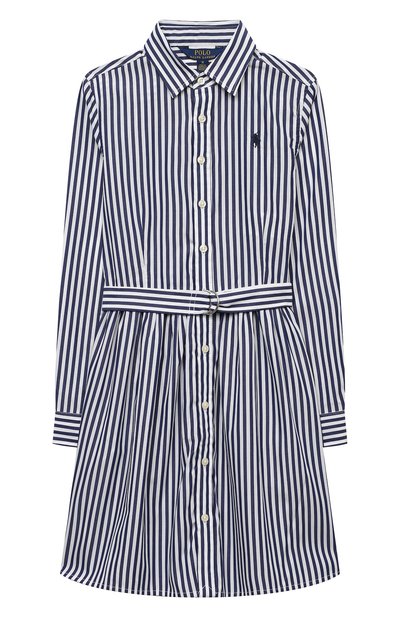 Хлопковое плат ье-рубашка POLO RALPH LAUREN, арт. 313785816, фото 1