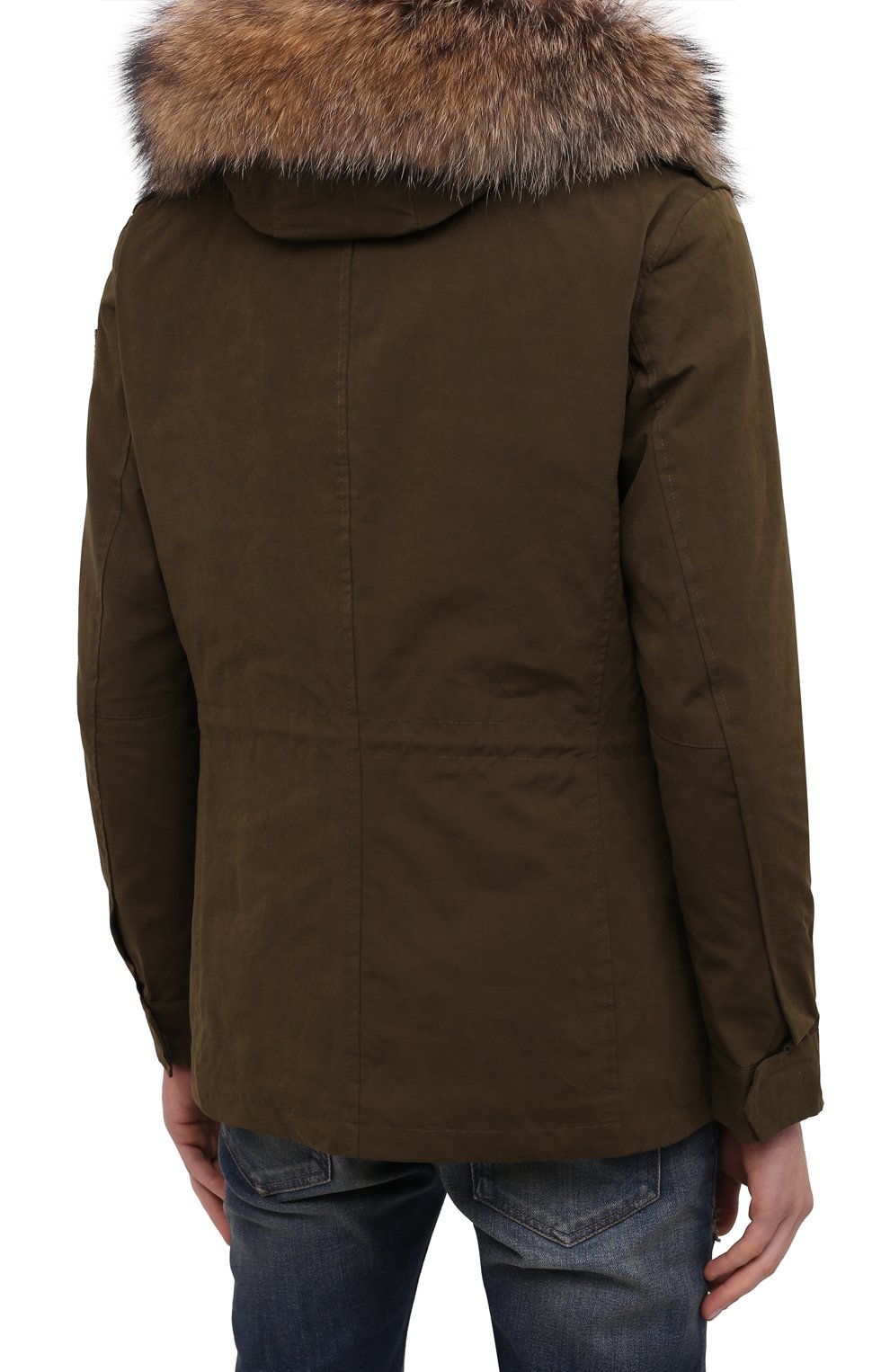 Парка с меховой подкладкой BARBED зеленого цвета по цене 199500 руб., арт. A20-FJMC20TMC, фото 5 Парка с меховой подкладкой BARBED, арт. A20-FJMC20TMC, фото 5