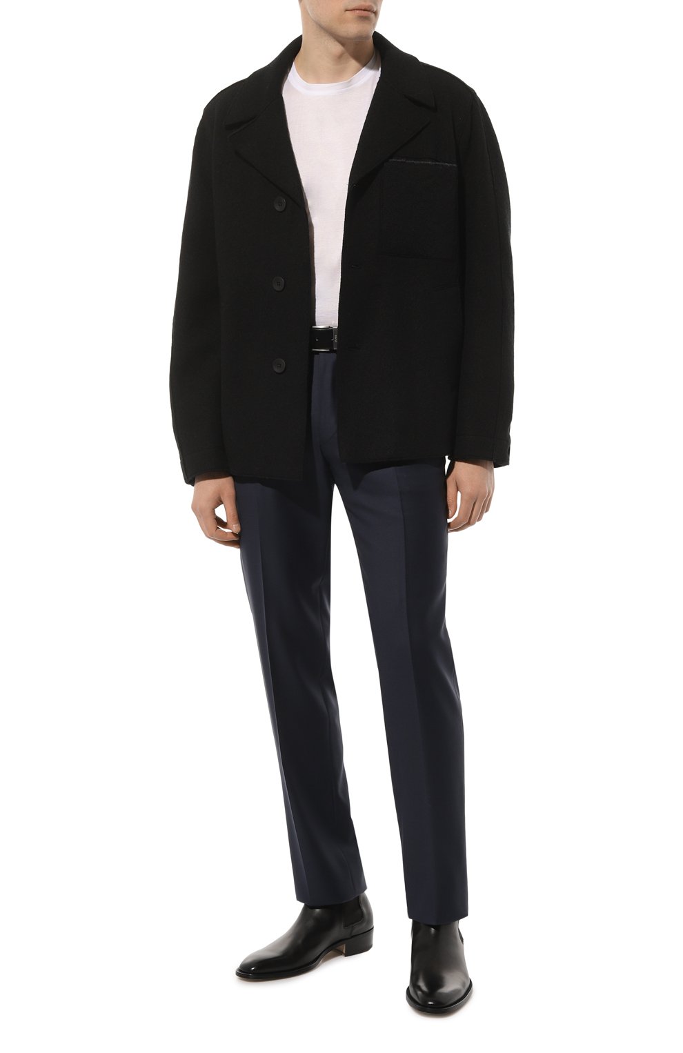 Шерстяные брюки CANALI синего цвета по цене 42900 руб., арт. 71012/AS10315, фото 2 Шерстяные брюки CANALI, арт. 71012/AS10315, фото 2