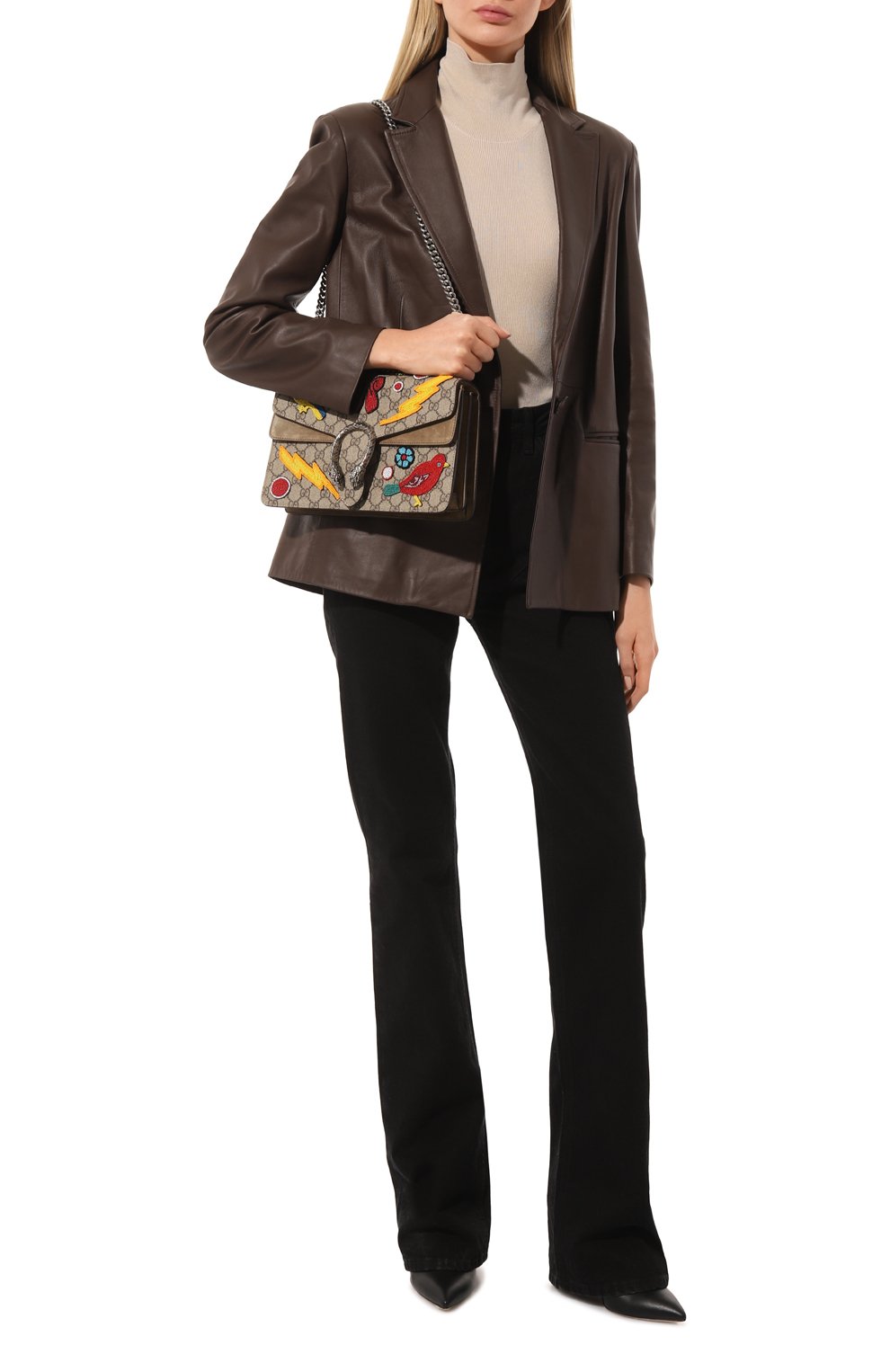 Сумка dionysus gg small GUCCI темно-бежевого цвета по цене 429120 руб., арт. 400249 K051N, фото 7 Сумка dionysus gg small GUCCI, арт. 400249 K051N, фото 7