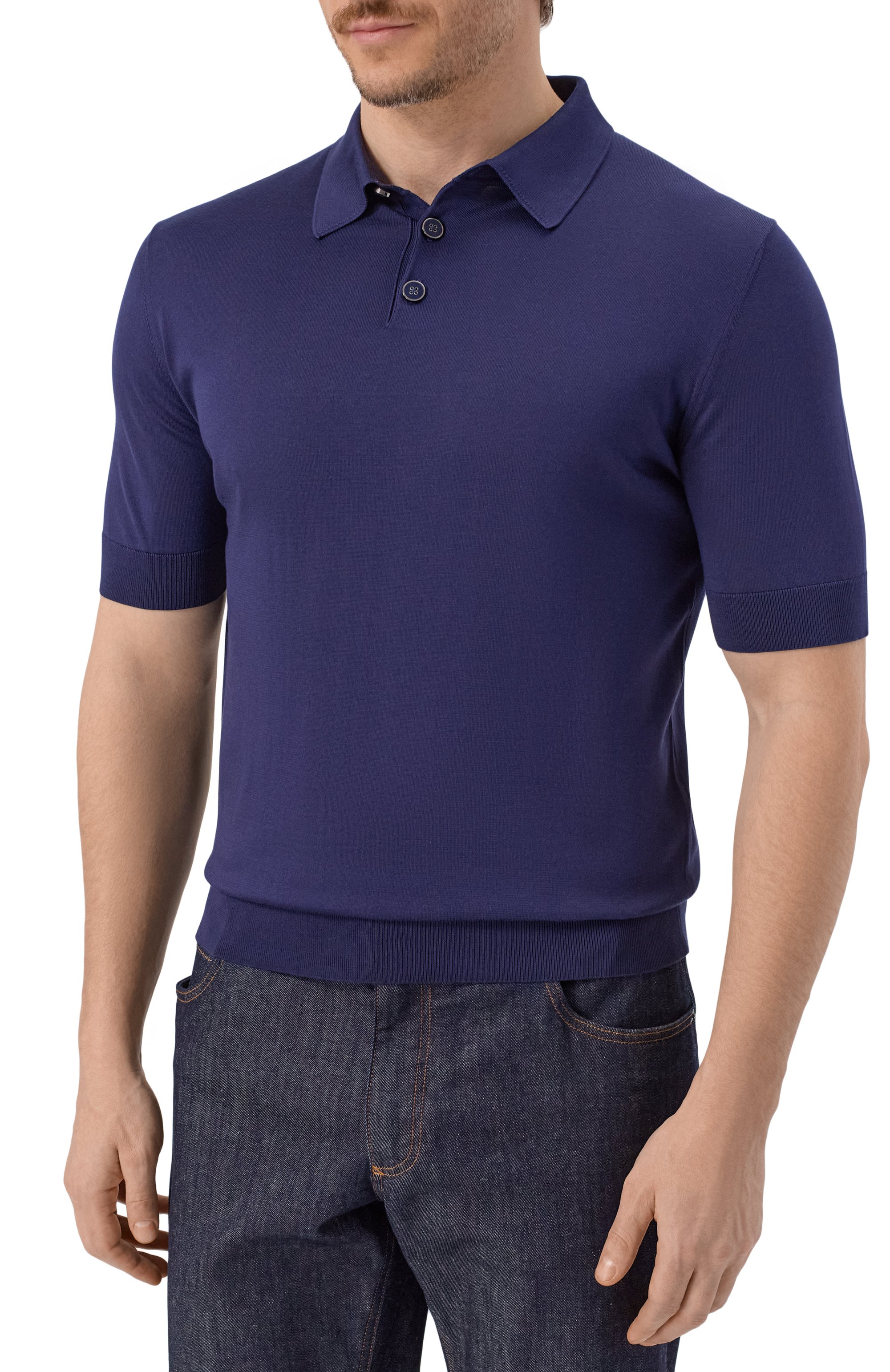 Шелковое поло DOLCE & GABBANA, арт. GXZ02Z/JBS05, фото 3