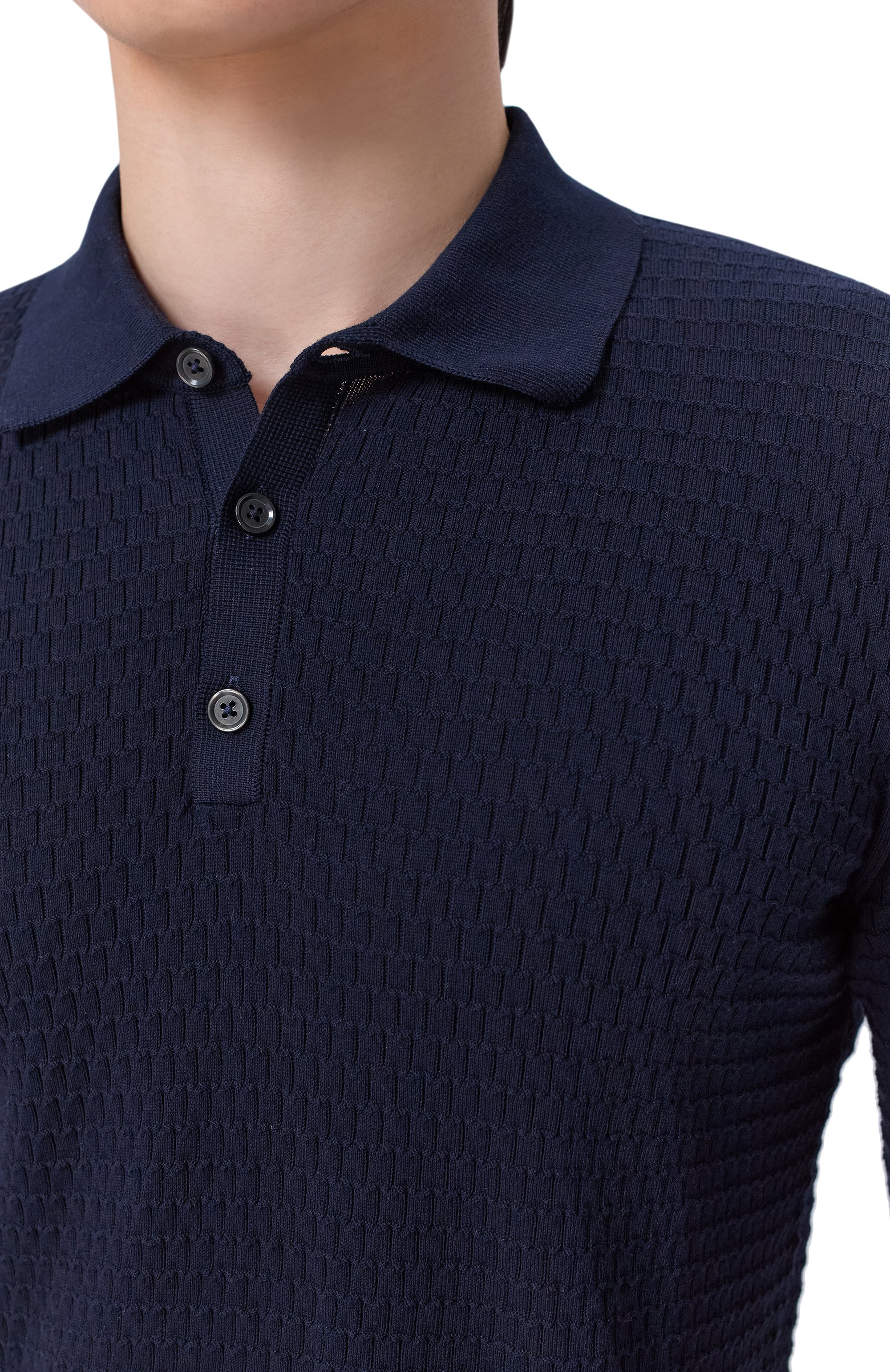 Хлопковое поло ANDREA CAMPAGNA, арт. M5426-8001, фото 5