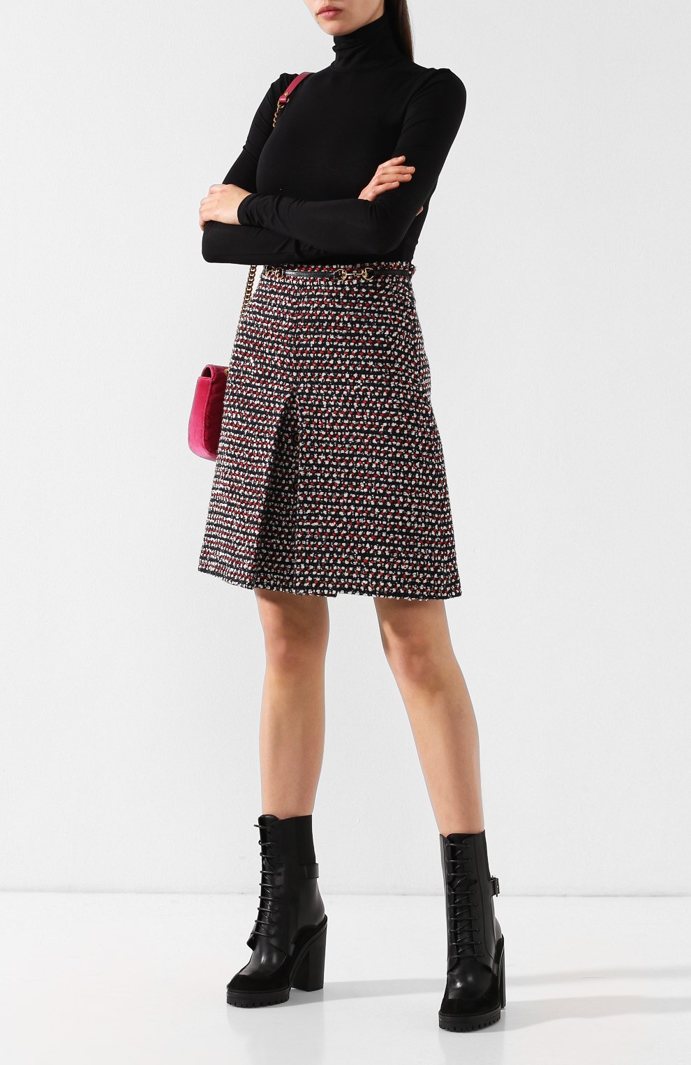 Буклированная юбка с поясом GUCCI, арт. 543438/ZLE91, фото 2