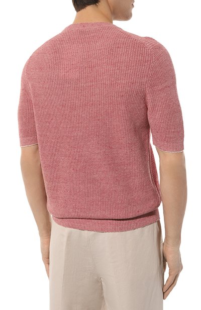 Джемпер изо льна и хлопка BRUNELLO CUCINELLI, арт. M2L70B2257, фото 4