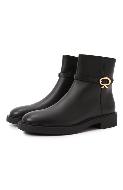 Женские кожаные ботинки ribbon dumont GIANVITO ROSSI, арт. G73089.20G0M.VGINER0