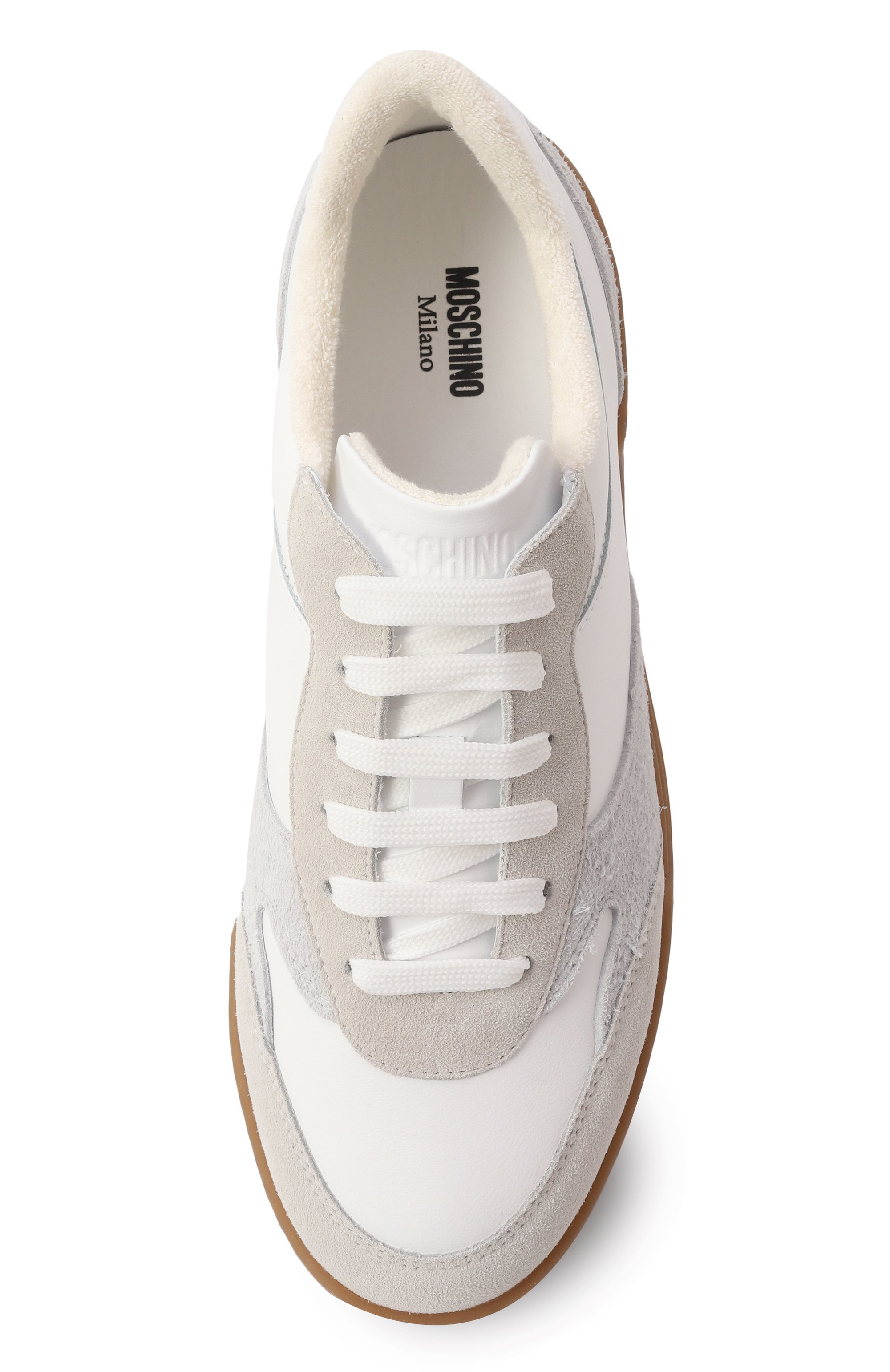 Кожаные кеды MOSCHINO, арт. 15204/MED, фото 6